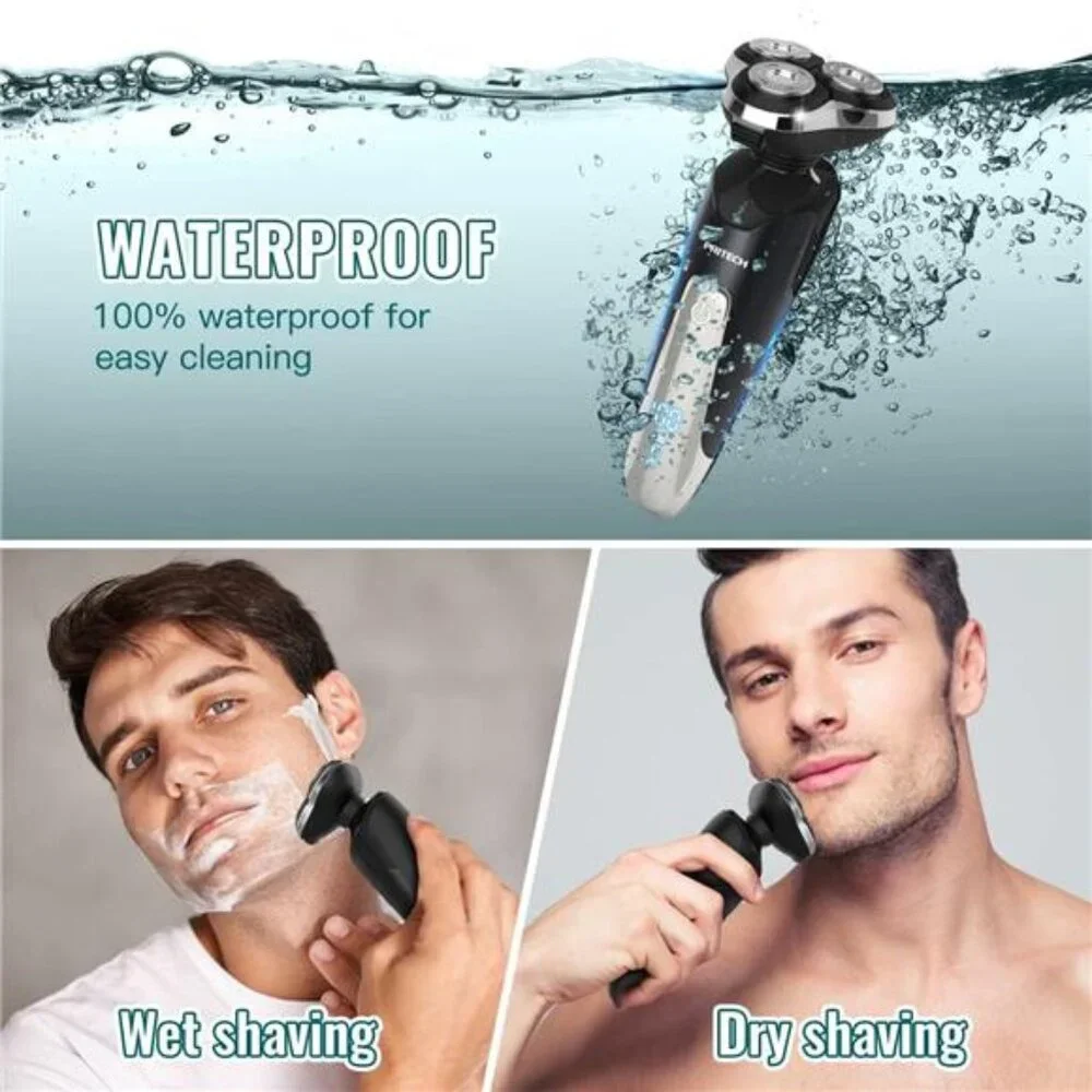 Electric Razor for Men - Rechargeable Electric Shaver for Men, Rechargeable